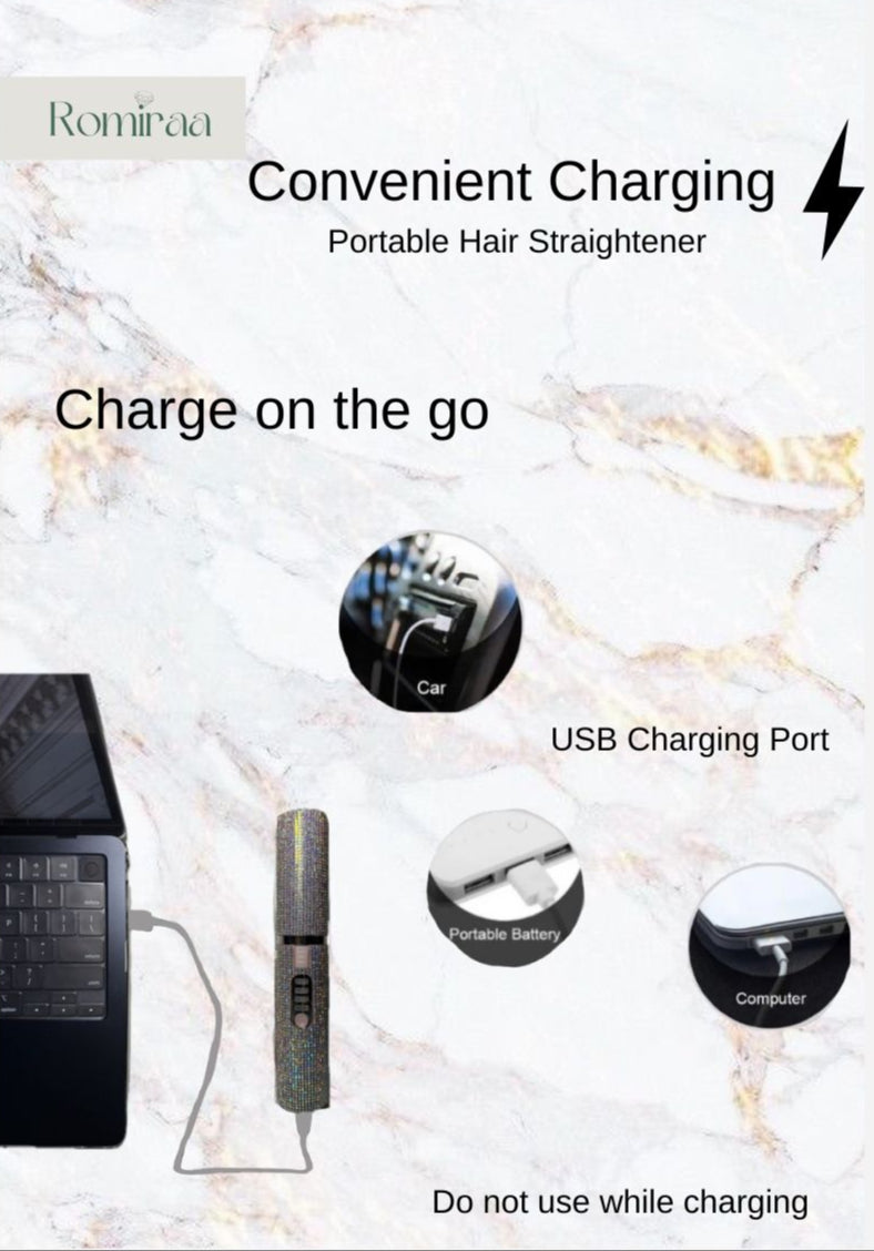 Gemstone Wireless Hair Straightener