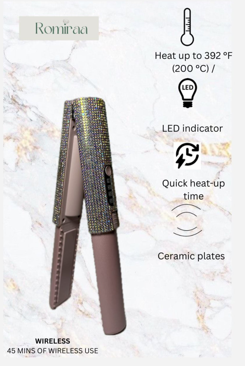 Gemstone Wireless Hair Straightener