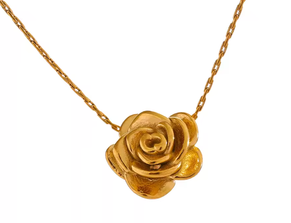Flower pendant Necklace