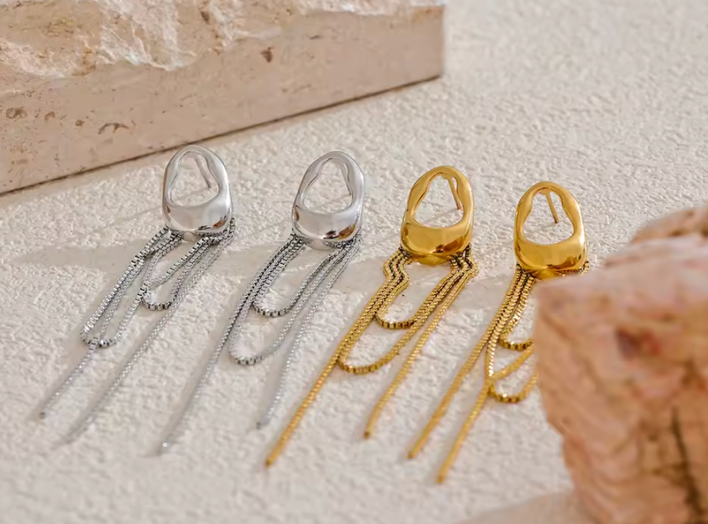 Chain Drop Dangle Earrings