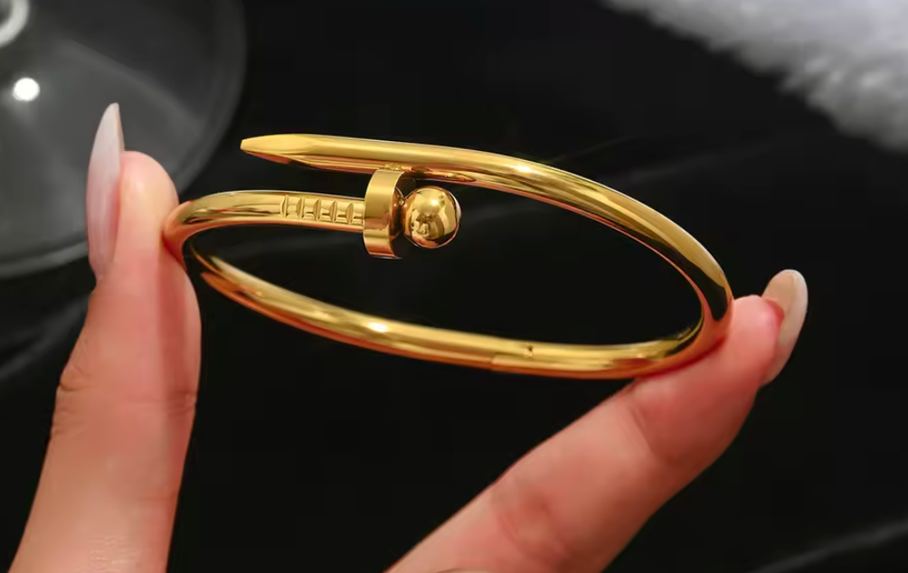 5 trendy Steel Gold Bracelet