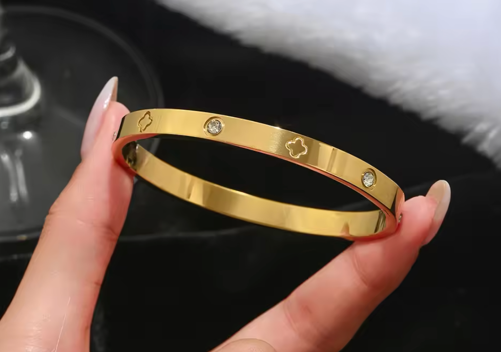 5 trendy Steel Gold Bracelet