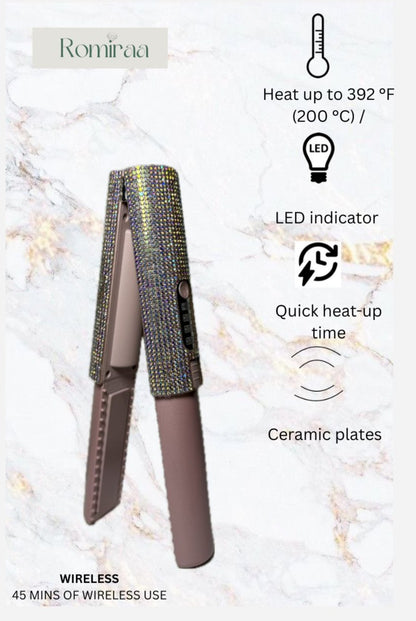 Gemstone Wireless Hair Straightener
