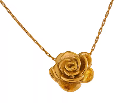 Flower pendant Necklace