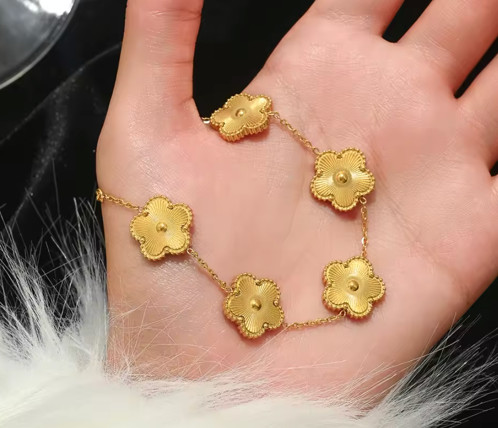 5 trendy Steel Gold Bracelet